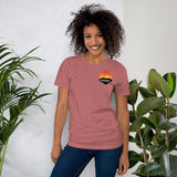 Sunset Pocket Logo Ladies T-Shirt